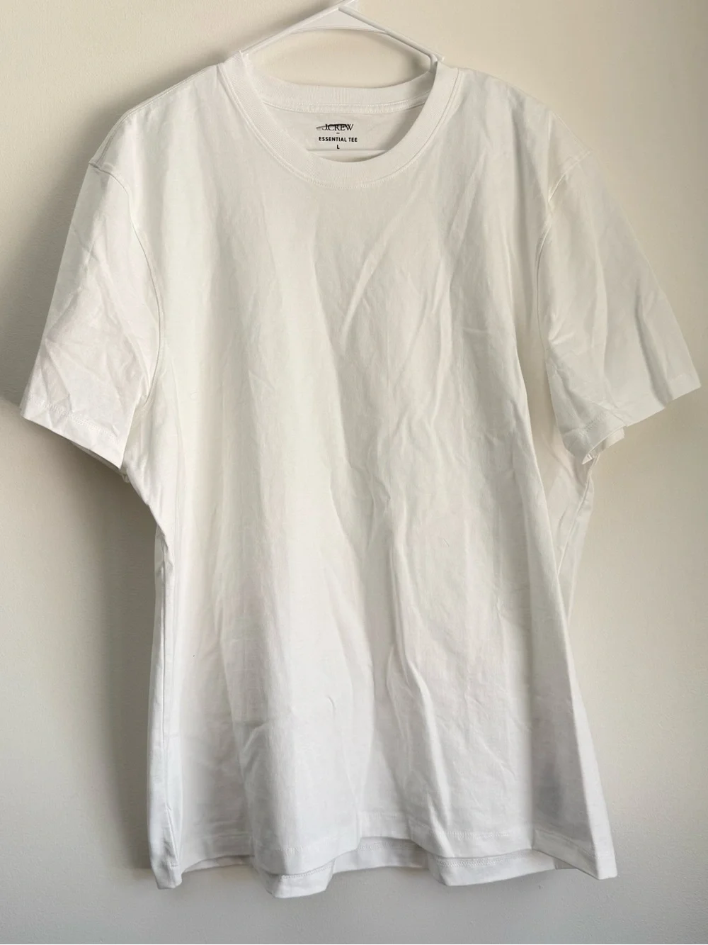 NWT J. Crew Essential Tee White Size Large
